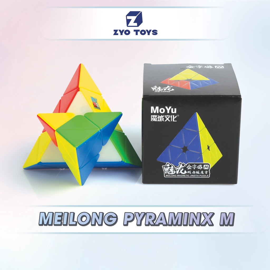Rubik Kim Tự Tháp Meilong Pyraminx M Stickerless không viền - Đồ Chơi Trí Tuệ- ZyO Toys