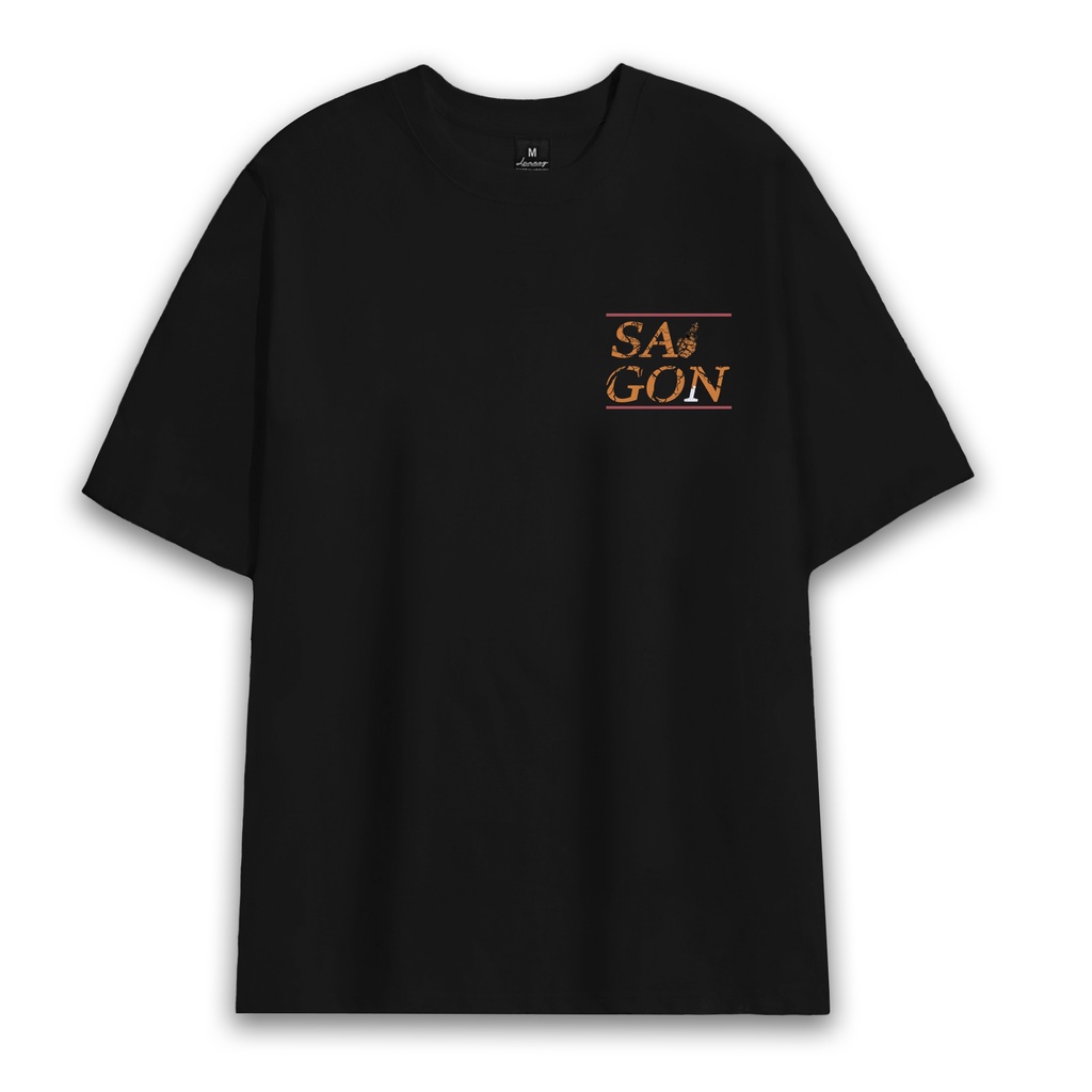 áo thun tay lỡ SàI GòN XINH phông Unisex nam nữ Cotton oversize form rộng LUNACY TB030