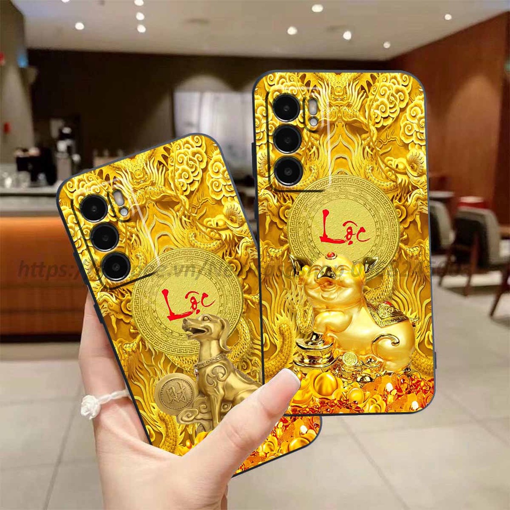 Ốp Oppo Reno 6 / 6Z / 6 PRO / A95 5G in hình 12 Con Giáp Tài Lộc 3D