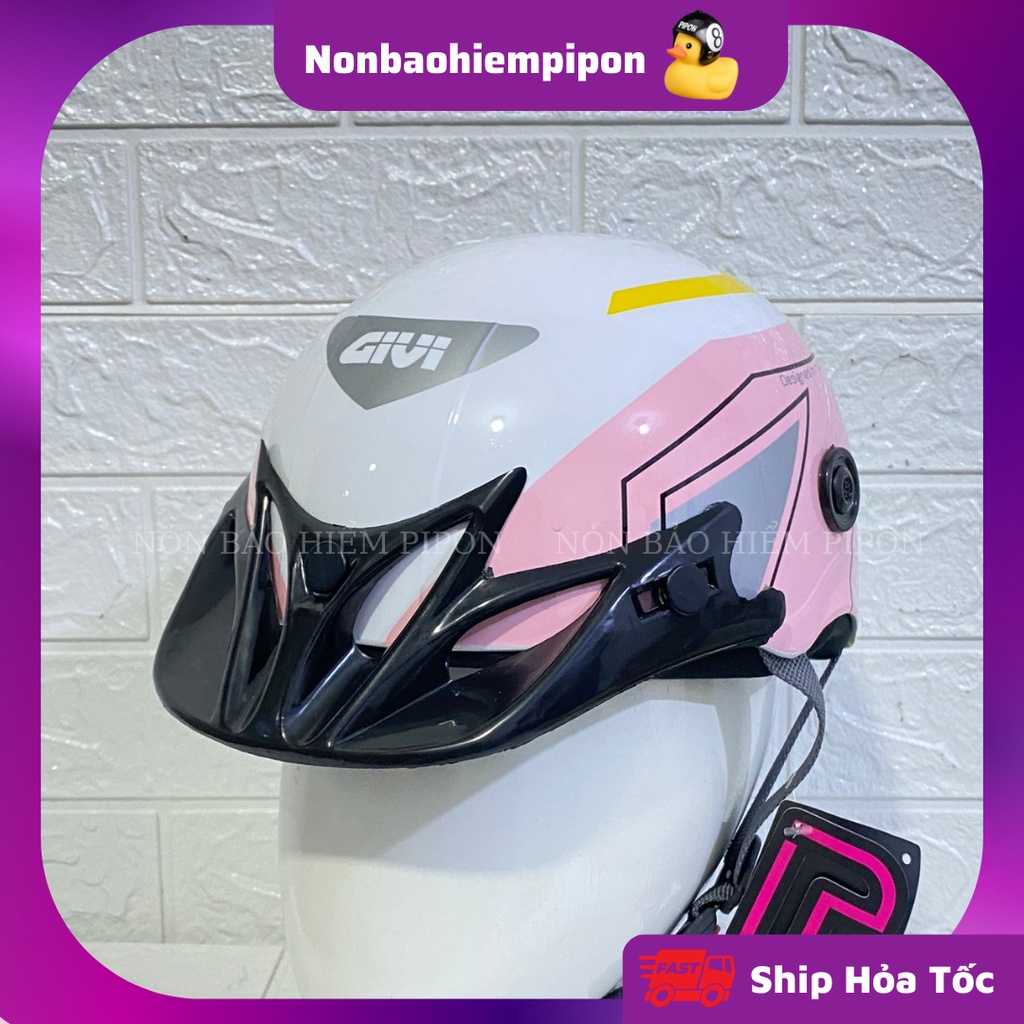 Nón bảo hiểm Givi cao cấp , Mũ bảo hiểm nữa đầu thể thao cá tính và sang trọng dành cho cả nam và nữ