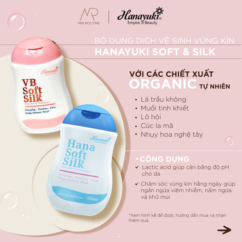Dung dịch vệ sinh Hanayuki màu xanh 150g