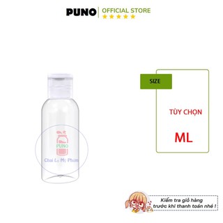 Chai nhựa nắp bật trắng đựng / chiết mỹ phẩm đủ loại