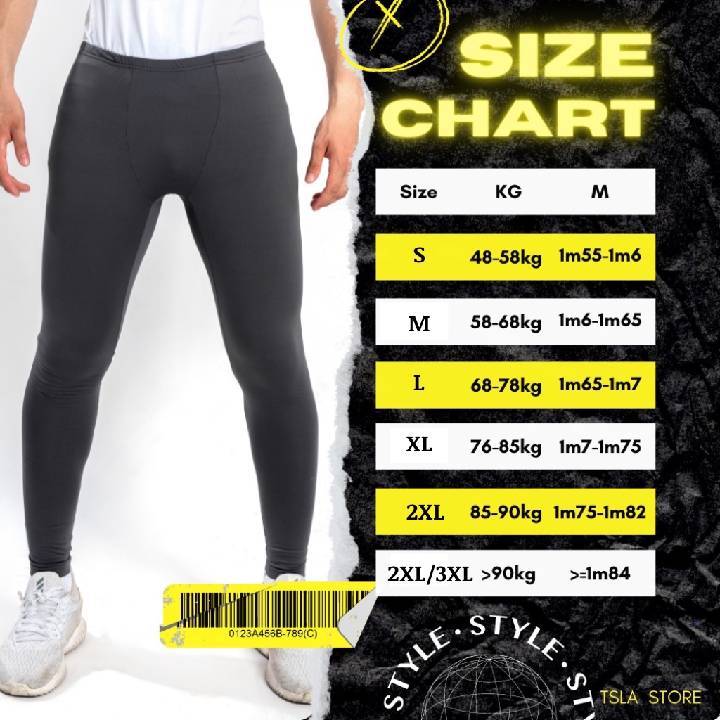 Quần giữ nhiệt nam LÓT LÔNG legging tất form ôm body tập gym đá bóng rổ mùa thu đông TSLA Blank TSL1001