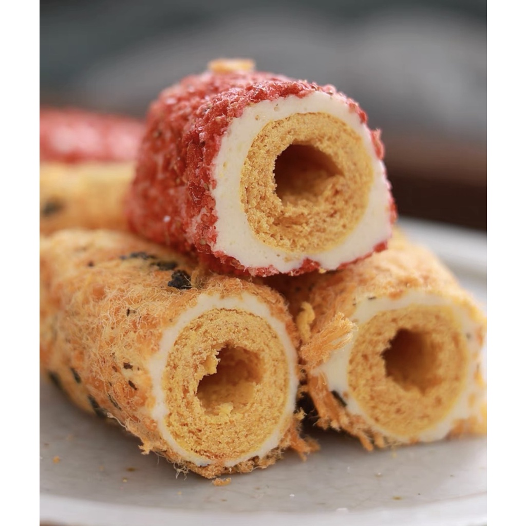 Bánh Ống Chà Bông Đài Loan Kẹp Kẹo Marshmallow - Bánh Hot Trend 2023