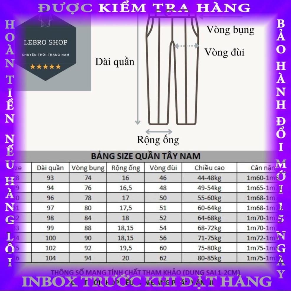 Quần âu nam đen dáng ôm co giãn nhẹ, quần tây nam baggy vải chính phẩm kiểu dáng Hàn Quốc QR01  hanthien