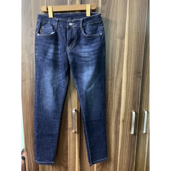 quần jeans nam màu xanh tím than