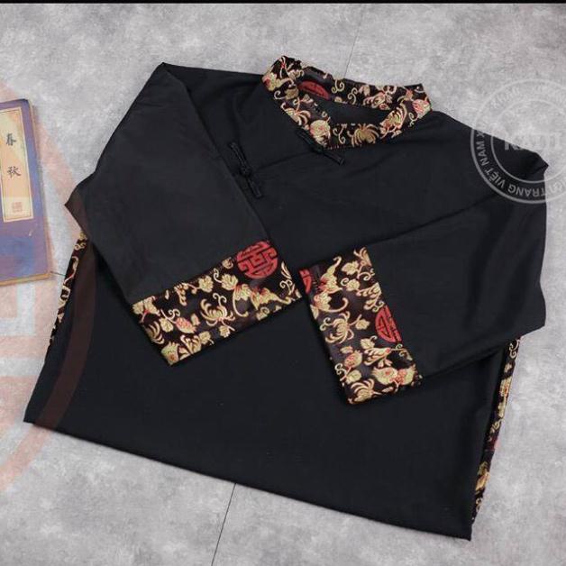 Áo sơ mi Shanghai unisex nam nữ có hình  - Áo dài cách tân nam nữ