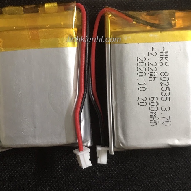 Pin sạc 3v7 mini lithium 3.7V 600mAh pin dẹt 3v7 600mah kích thước 3,5cm x 2,7cm