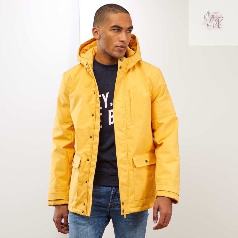 Áo Khoác Parka Phao Lót Lông Trần Gió Phối Mũ KIABI Logo Thêu Hàng Xuất Dư Xịn Chất Liệu Cao Cấp Đại Hàn Siêu Ấm Size L