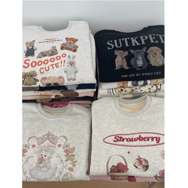 •PRE-ORDER•  SWEATER SHIRT HÌNH GẤU THỎ