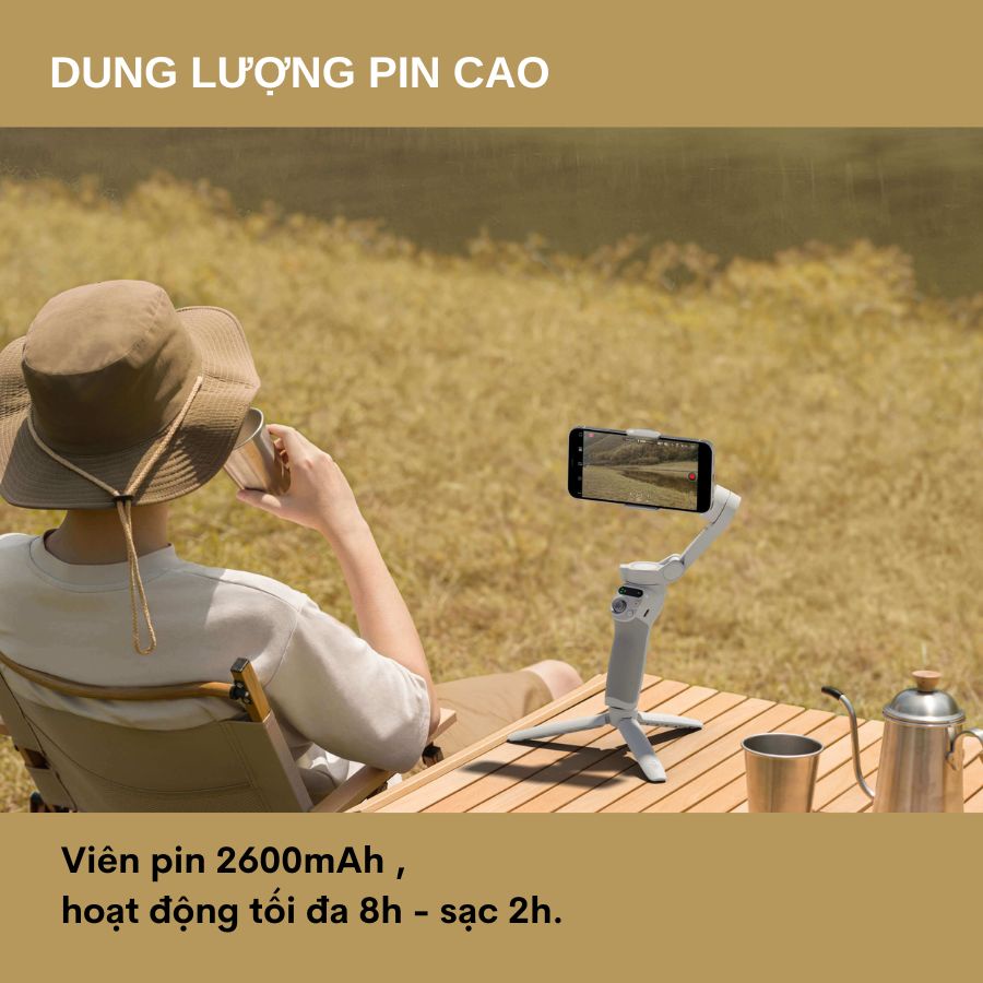 Gimbal DJI Osmo Mobile SE - Tay cầm chống rung 3 trục dành cho điện thoại hỗ trợ quay ngang dọc