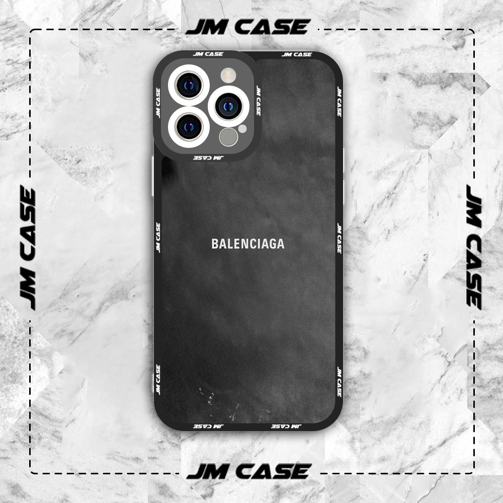 Ốp lưng iphone cạnh vuông JMCase Balenciaga Fashion Brand Họa Tiết Khói /8plus/x/xs/11/12/pro/max/plus/promax