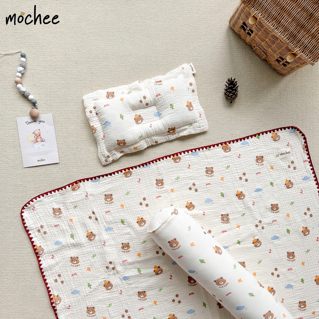 SET CHĂN XÔ MỎNG KÈM GỐI LÕM MOCHEE