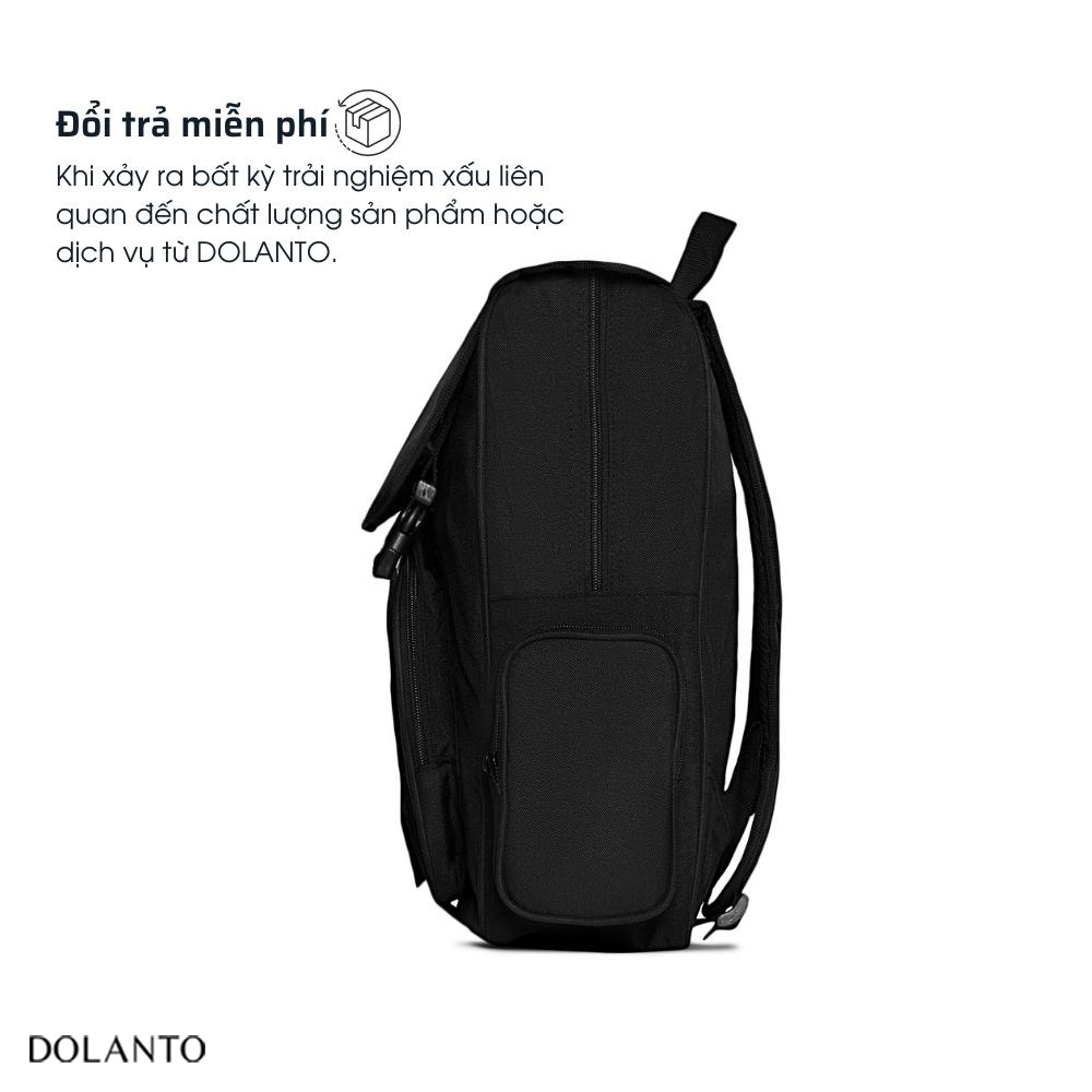 Balo Đi Học DAYPACK Chống Nước Cao Cấp Thời Trang Rẻ Đẹp Nhẹ Vải Canvas Đen Đựng Laptop Đi Chơi Du Lịch Nam Nữ DOLANTO | BigBuy360 - bigbuy360.vn