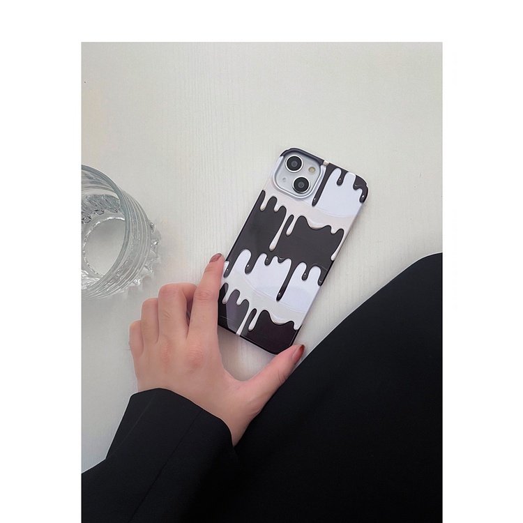 Ốp Điện Thoại TPU Màu Trắng Đen Cho iPhone 13 13pro 13prm 11 7 + 8 + Xr XS 13 12 Pro Max 14 14pro 14 + 12 14promax