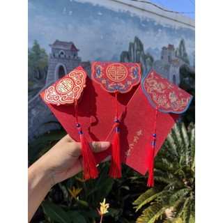 BAO LÌ XÌ TẾT 2023 Phong bao đỏ đám cưới size 16.9cm, lì xì đám cưới Trung hoa sang trọng
