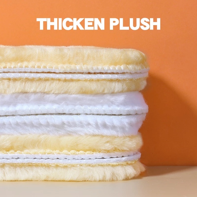 Đế Lót Giày Lông Cừu Mềm Mại Dày Dặn Giữ Ấm Mùa Đông Cho Nam Nữ