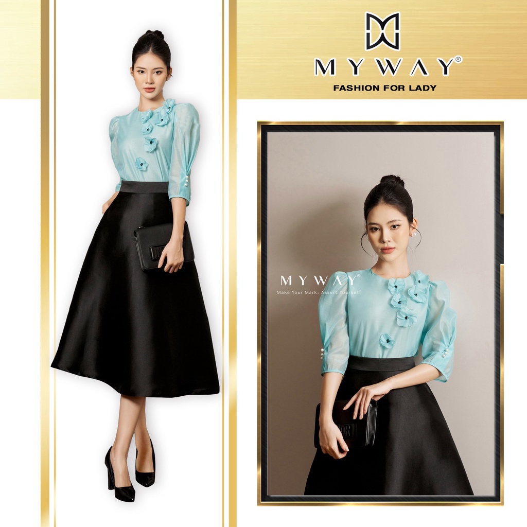 Áo Sơ Mi Công Sở Nữ MY WAY Đính Hoa Sang Trọng 3MA0628
