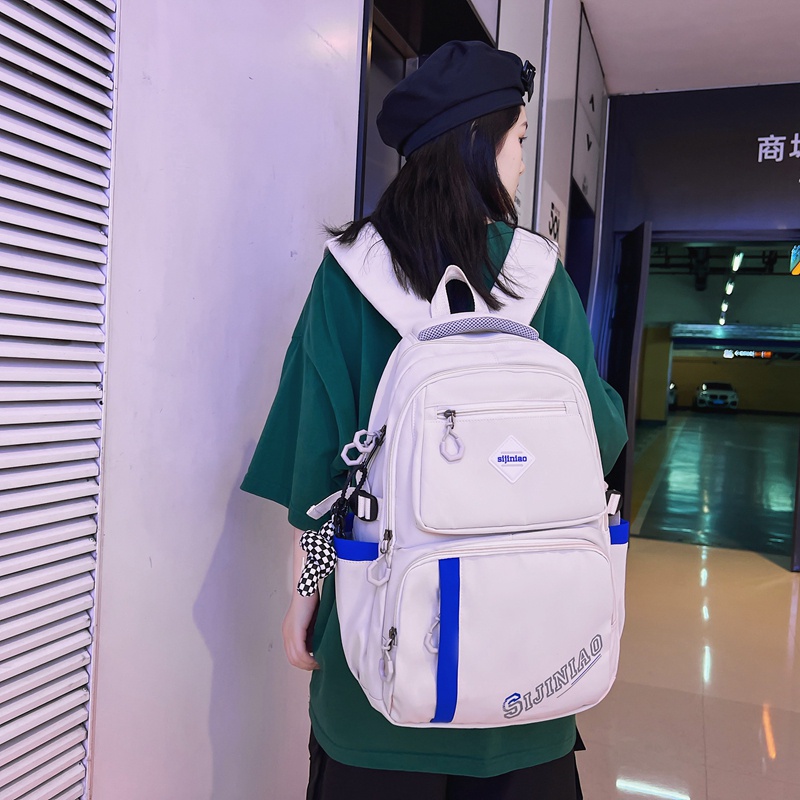 School Backpack Prettyzys 2023 Korean Large capacity 14 inch For Teenage Girl