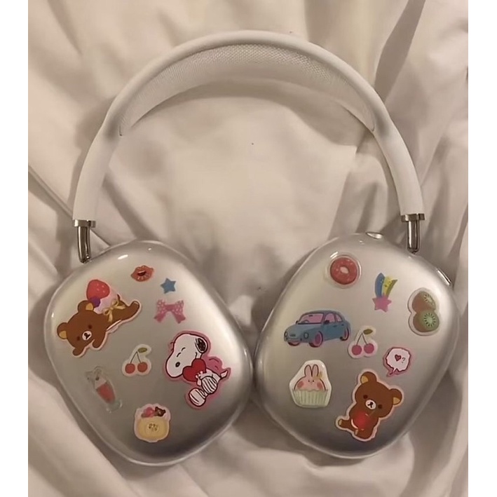 Tai nghe bluetooth bạc phong cách thời trang y2k