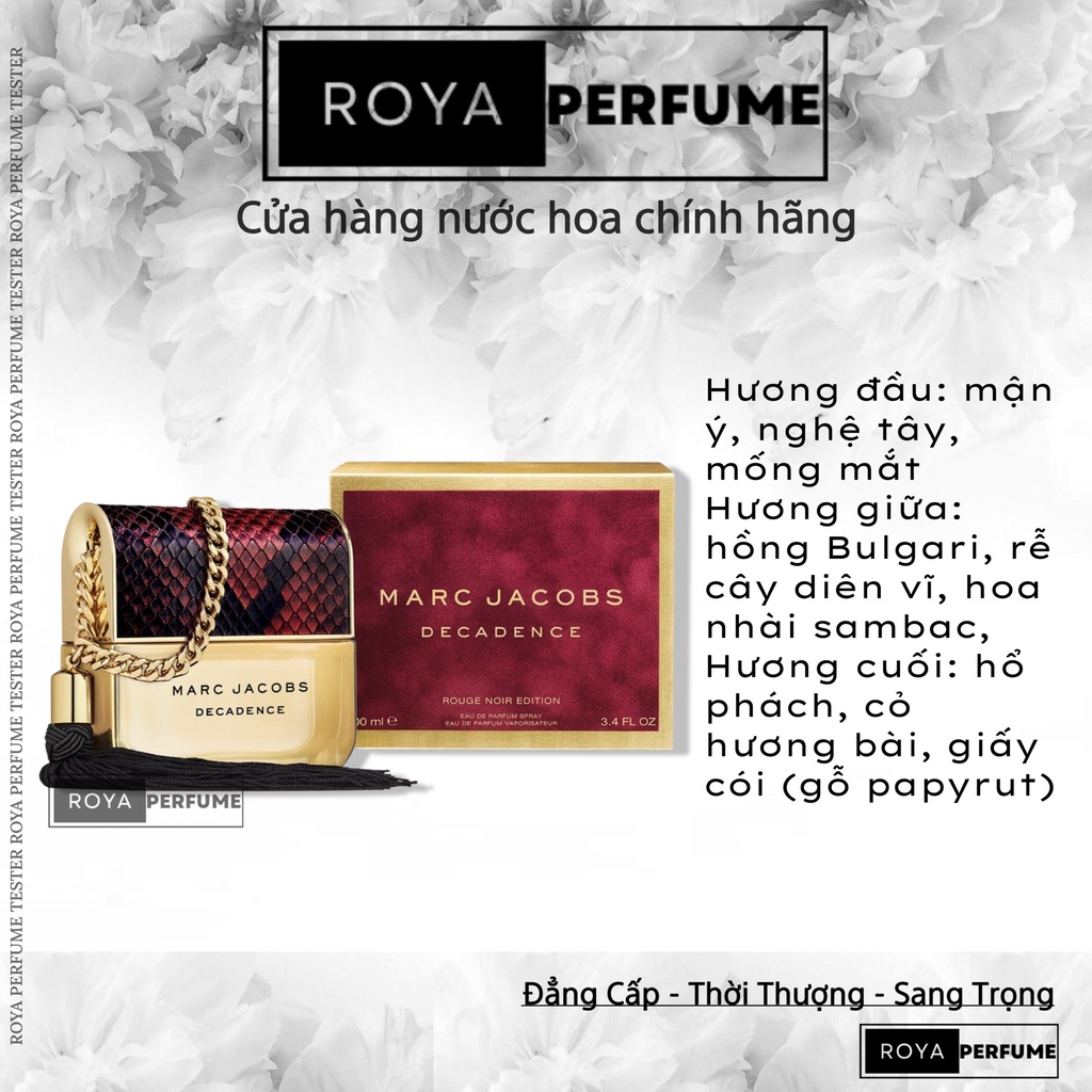 -𝑹𝑶𝑱𝑨- Nước hoa Marc Jacobs Decadence Rouge Noir -𝑹𝑶𝑱𝑨-