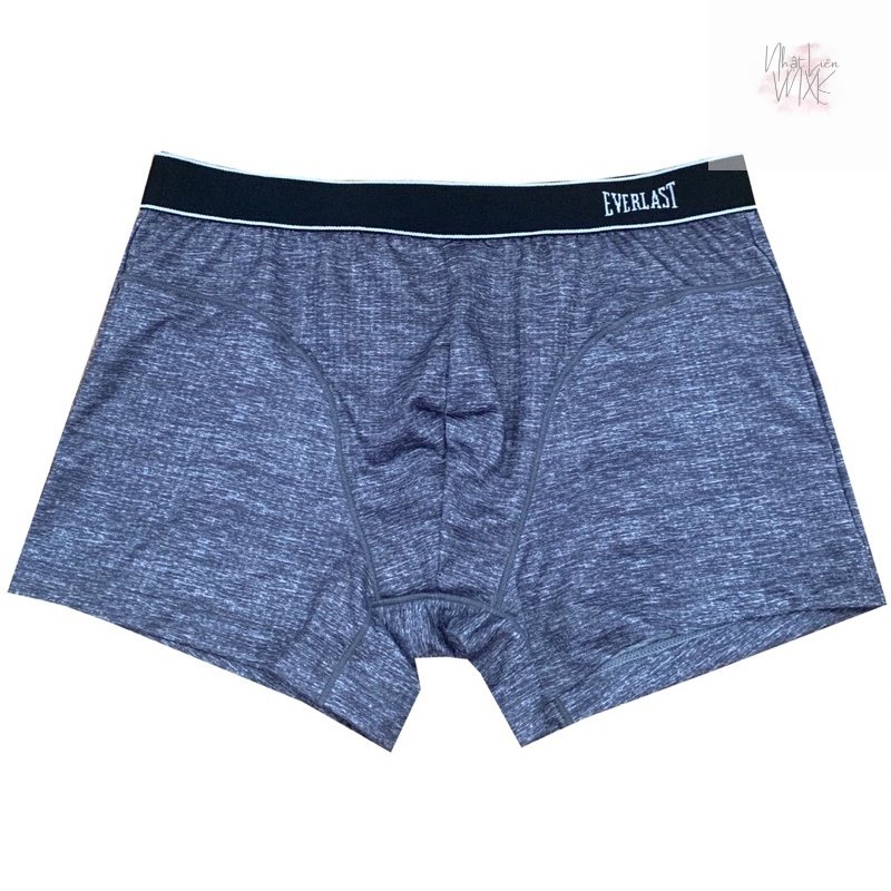 Quần Sịp Đùi Boxer Nam/Bé Trai EVERLAST Hàng Xuất Dư Hàn Xịn Chất Liệu Cao Cấp Co Giãn Mịn Đẹp Xám Trơn 90