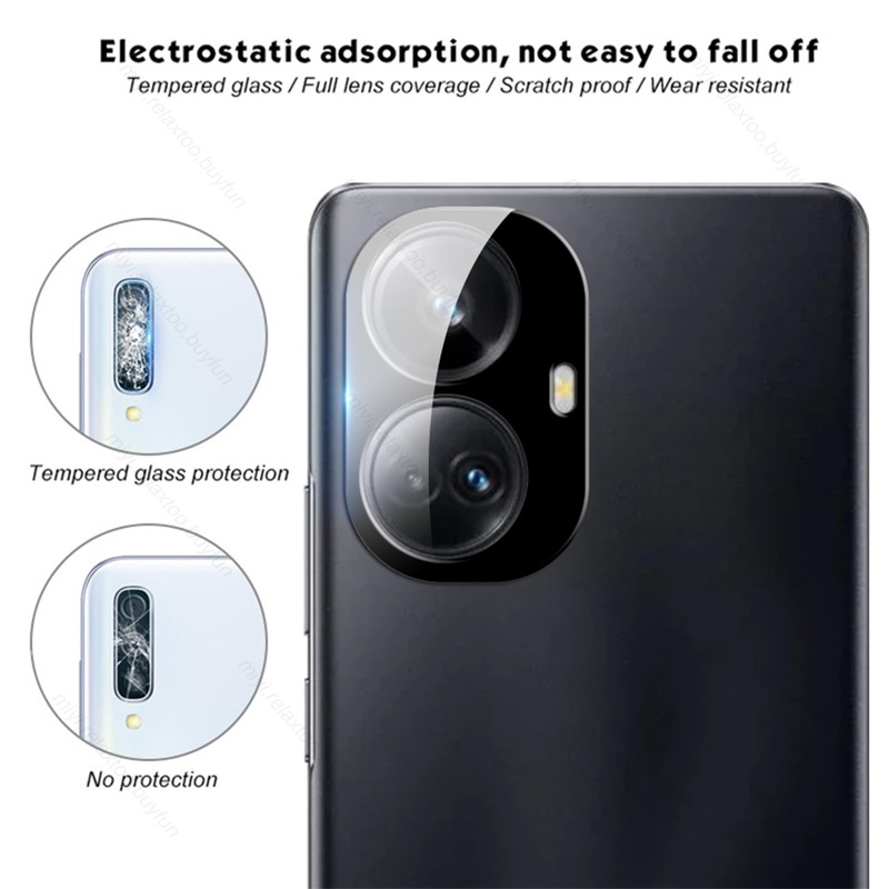 Kính Cường Lực 3D Viền Cong Bảo Vệ Camera Cho Realme 10 9 Pro Plus 10Pro + 9Pro 9i Real me 10 Realme9Pro Realme10 4G 5G