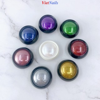 Bột tráng gương trang trí nail nhiều màu - tráng gương trang trí nail hủ lẻ màu.