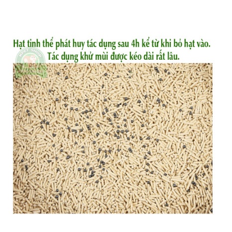 [DÀNH CHO MÈO] Hạt Than Hoạt Tính Khử Mùi Hôi Vệ Sinh Phân Mèo Độ Hút Ẩm Cực Tốt Siêu Thơm Mát Cho Mèo