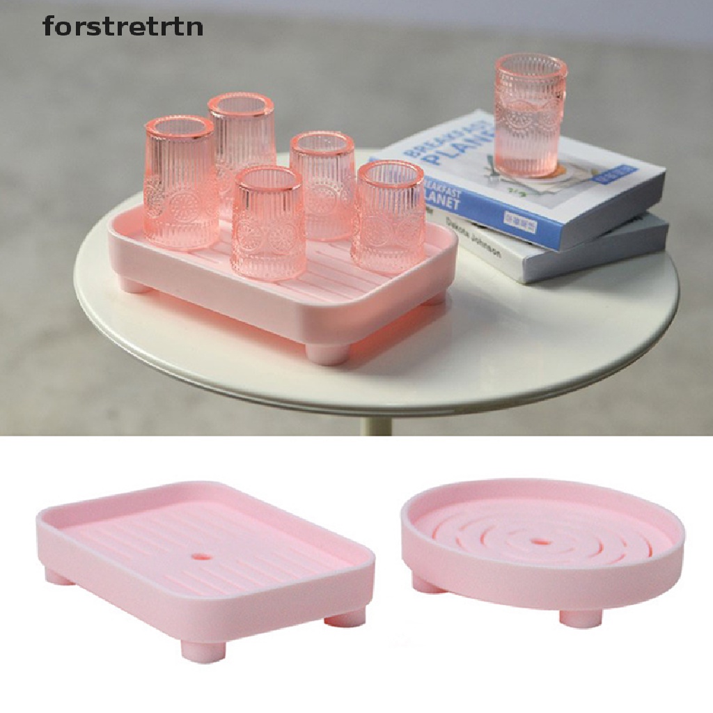 1 Set Khay Đựng Ấm Tách Trà Mini Trang Trí Nhà Búp Bê DIY