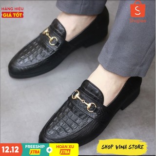 Giày Da nam xả kho giá gốc -giày lười da nam- giày lười nam mã l180 Hàng Cao Cấp Da Mềm