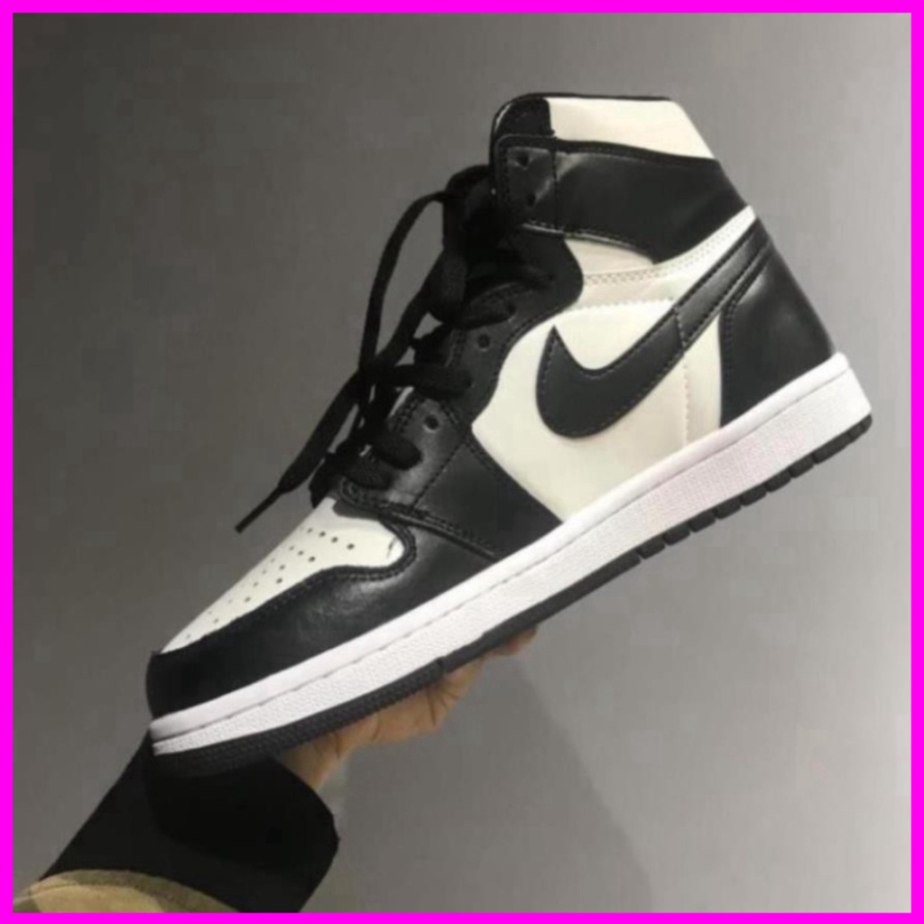 Giày jordan PANDA Giày Thể Thao cao cổ Đen Trắng nam nữ, jd Cổ Cao Hot Trend Xmenshop2