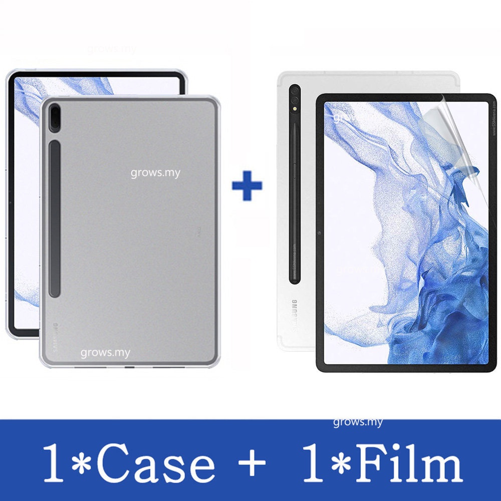 Ốp Máy Tính Bảng Bằng Silicon Mềm Linh Hoạt Cho Samsung Galaxy Tab S8 Plus 11 12.4 2022 SM-X700 SM-X706 SM-X800 S7 FE