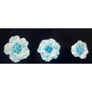 Khuôn silicon hoa mẫu đơn nhúm cánh set 3 sale 180k
