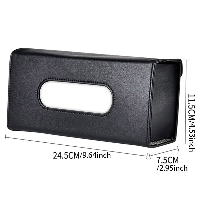 Túi Da Đựng Khăn Giấy Treo Tấm Che Nắng Xe Hơi Có Thể Rút Lại