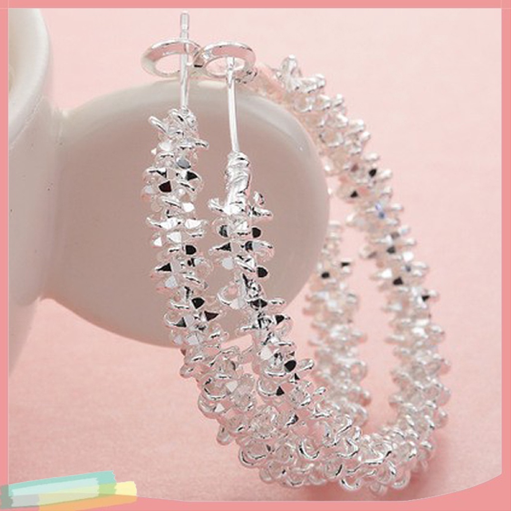 Đôi Khuyên Tai Hình Vòng Tròn Lớn Độc Đáo Thời Trang Cho Nữ