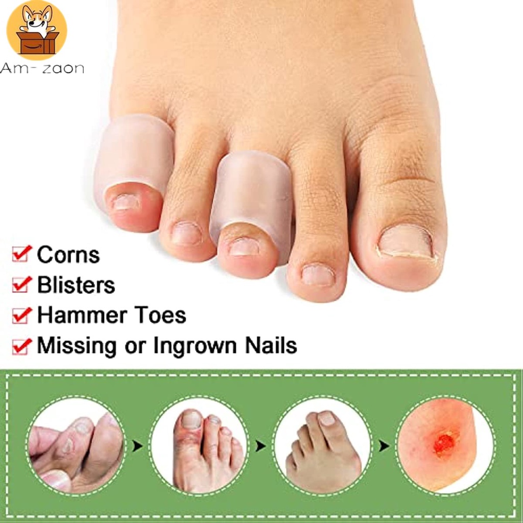 1 Cặp Vỏ Bọc Bảo Vệ Ngón Chân Bằng Silicon Gel Thoáng Khí