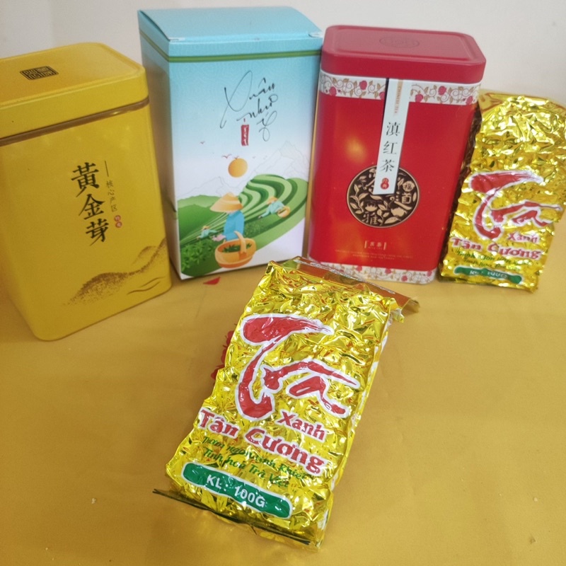 Vỏ Hộp Trà Thiếc, Vỏ Hộp Trà Giấy ĐÓNG QUÀ TẾT sang trọng