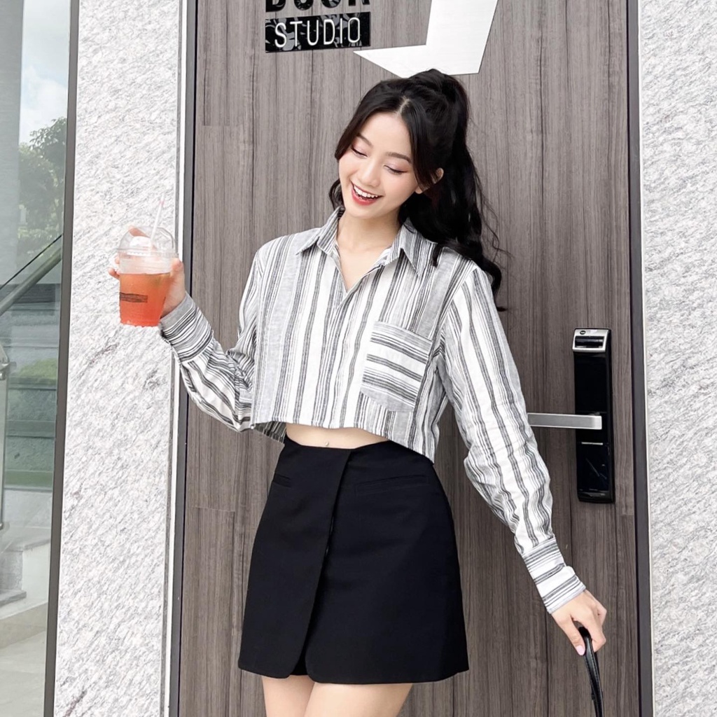 Áo sơ mi CropTop &quot;Malin Top &quot; của EllyClothing