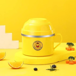 chén 2lớp con vịt vàng