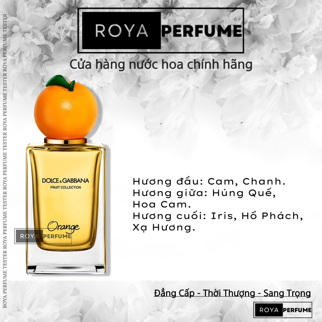 -𝑹𝑶𝑱𝑨- Nước Hoa D&G Fruit Collection Orange -𝑹𝑶𝑱𝑨-