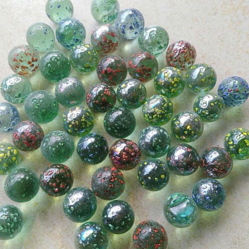 10 Viên bi ve chấm bi dạng sần rất hay loại 16mm