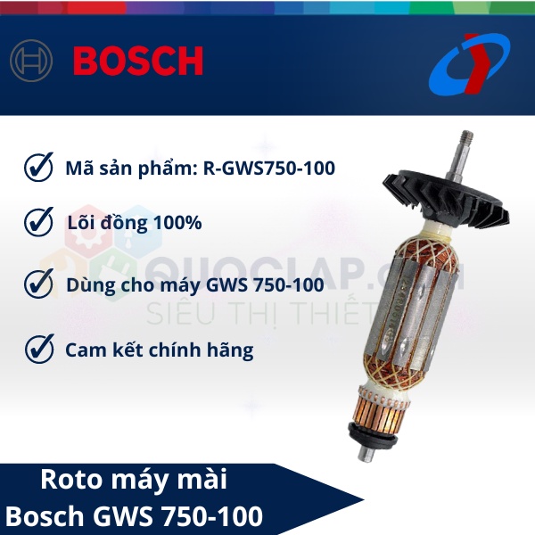 Roto máy mài Bosch GWS 750-100