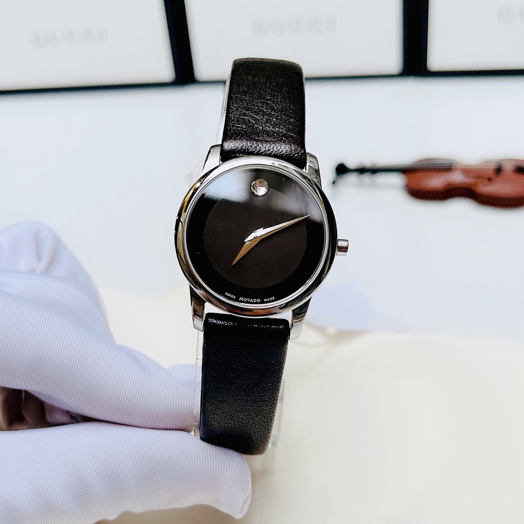 Đồng hồ nữ chính hãng Movado Dòng Museum - Máy Quartz pin Thụy Sĩ - Kính sapphire