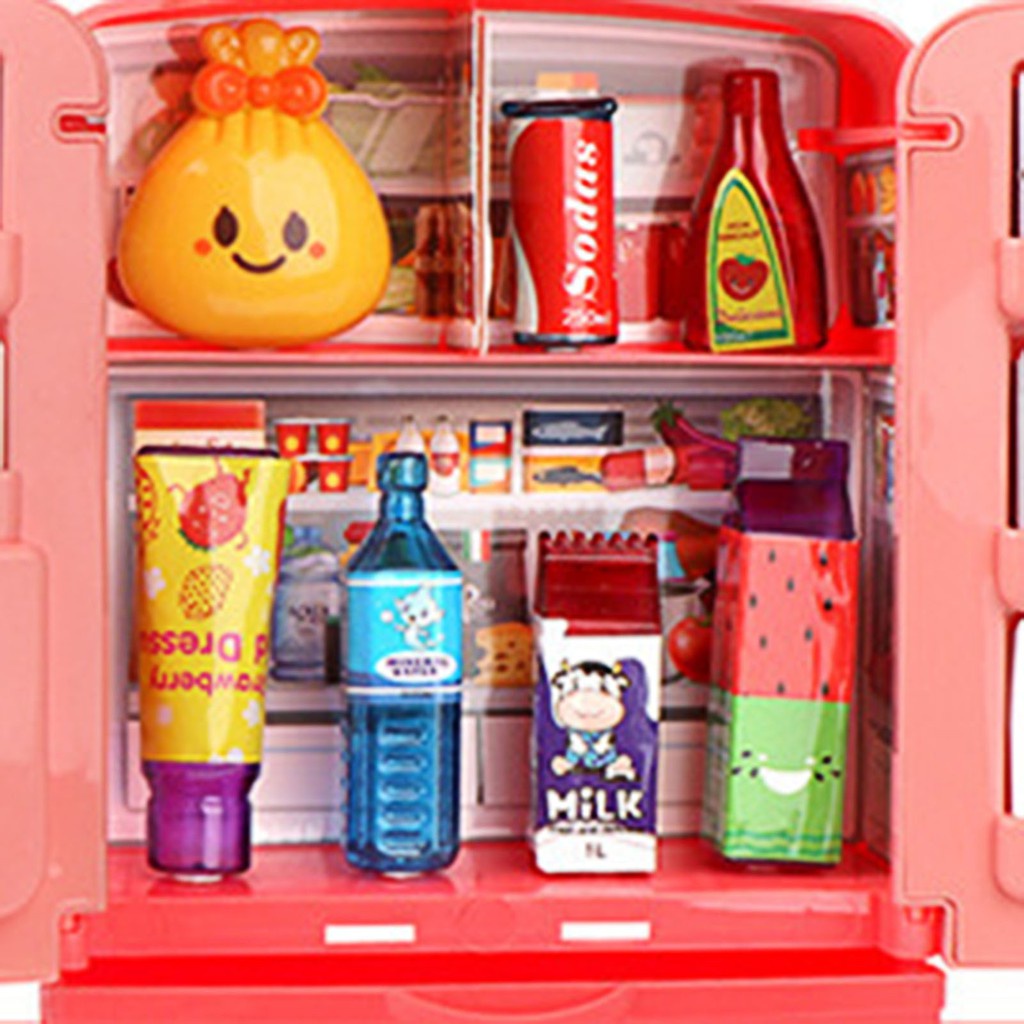 Tủ lạnh đồ chơi hai cửa dùng làm quà tặng dành cho bé