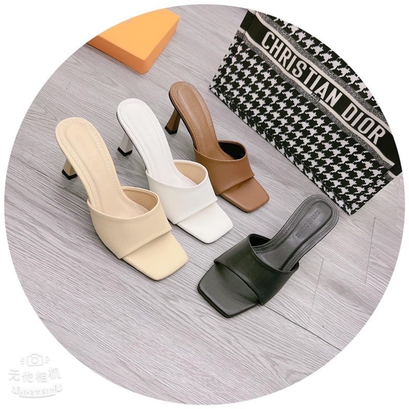 Gót nhọn 6p quai trơn đơn giản có big size 35-45