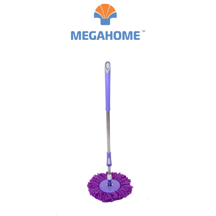 Cây lau nhà  Megahome M02 mâm nhựa sử dụng được cho tất cả cây lau nhà 360 độ