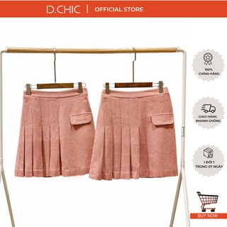 Chân váy dạ xếp ly 1 bên d.chic ms: 380400