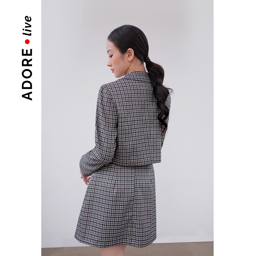 Áo khoác blazer 6 màu chất liệu tuýt si crop 2 khuy 2LBL3019 ADORE DRESS