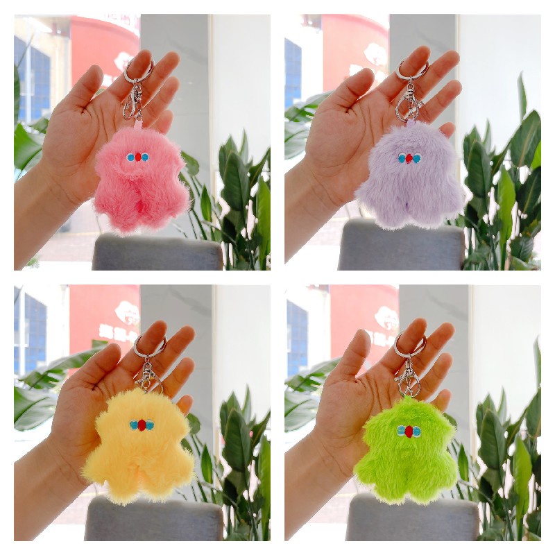 Móc Khóa Búp Bê Nhồi Bông Mềm Mại Dễ Thương